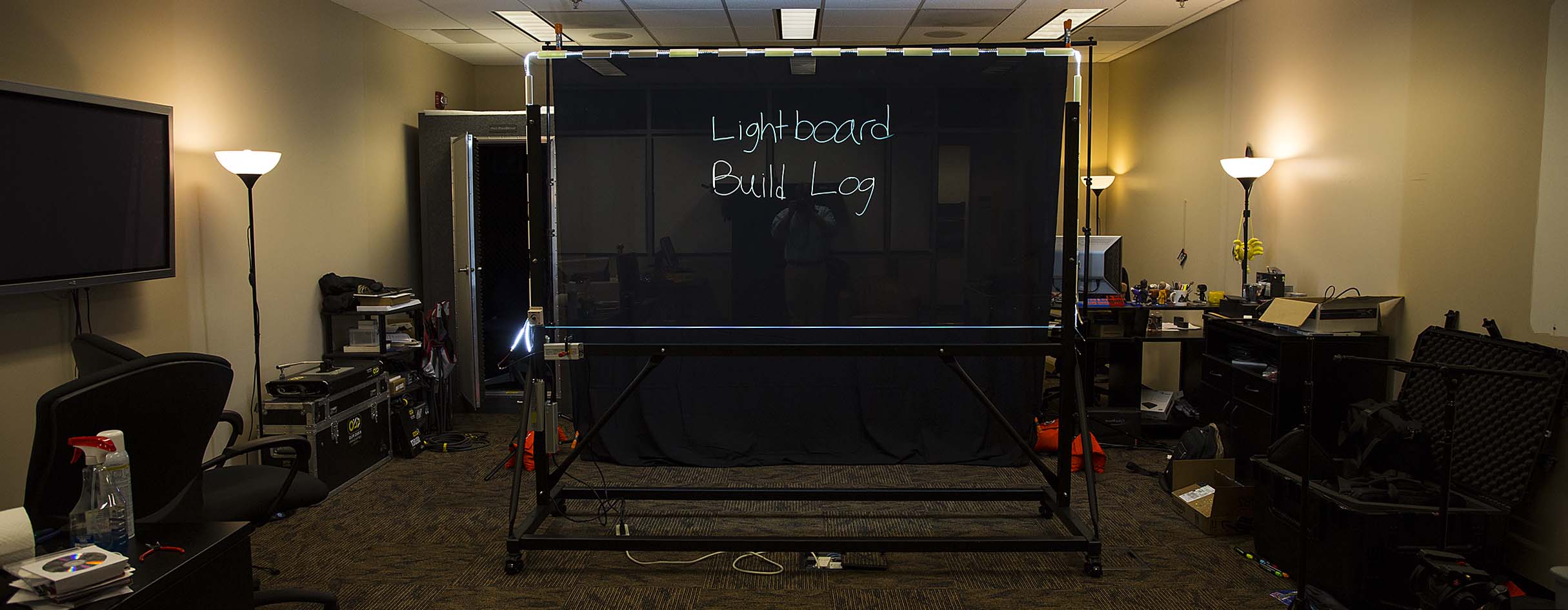 Lightboard Build Log Clayton State University